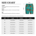 thumbnail image 3 of Balery Colorful Crab Pantalones cortos de pijama de punto de algodón para hombre con cinturilla y bolsillos-Large, 3 of 6