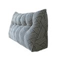 thumbnail image 1 of Dorm Triangular Headboard Bolster Pillow White Headboard Twin Body Pillow Large Pillow Headboard Back Pillow For Sitting In Bed 80cm Semi Seats Air Ride Folding Cushions Car Rotating Seat Pad Pad, 1 of 4