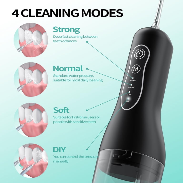 OasiSmile Cordless Water Flosser, 260ML Tank, 4 Modes photo 3