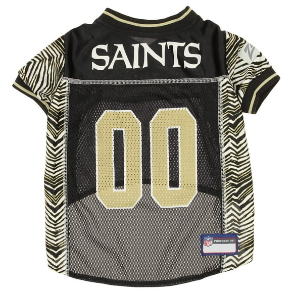 Zubaz NFL Team Pet Jersey for Dogs, New Orleans Saints, XX-Large