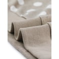 thumbnail image 5 of INSPIRE CHIC Women's Polka Dots Crew Neck Drop Shoulder Long Sleeves Knit Sweatshirt XS Apricot, 5 of 6