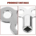 thumbnail image 3 of MLINS Radiator Valve Keys Bleed Hole Key Radiator Vent Air Valve Key Plumbing Valve Key Exhaust Keys for Radiators and Faucet Silver, 3 of 8