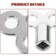 thumbnail image 3 of Greenadscape Llave Manual Para De Radiador Metal Plata Resistente Y Fácil Uso, 3 of 8