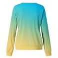 thumbnail image 5 of 2023 Chandail en Molleton Oversize pour Femmes Mode Femme Manches Longues Col Rond Blouse Imprimée Automne Pull Décontracté Tops Coupe Ample Tops pour Femmes, 5 of 5