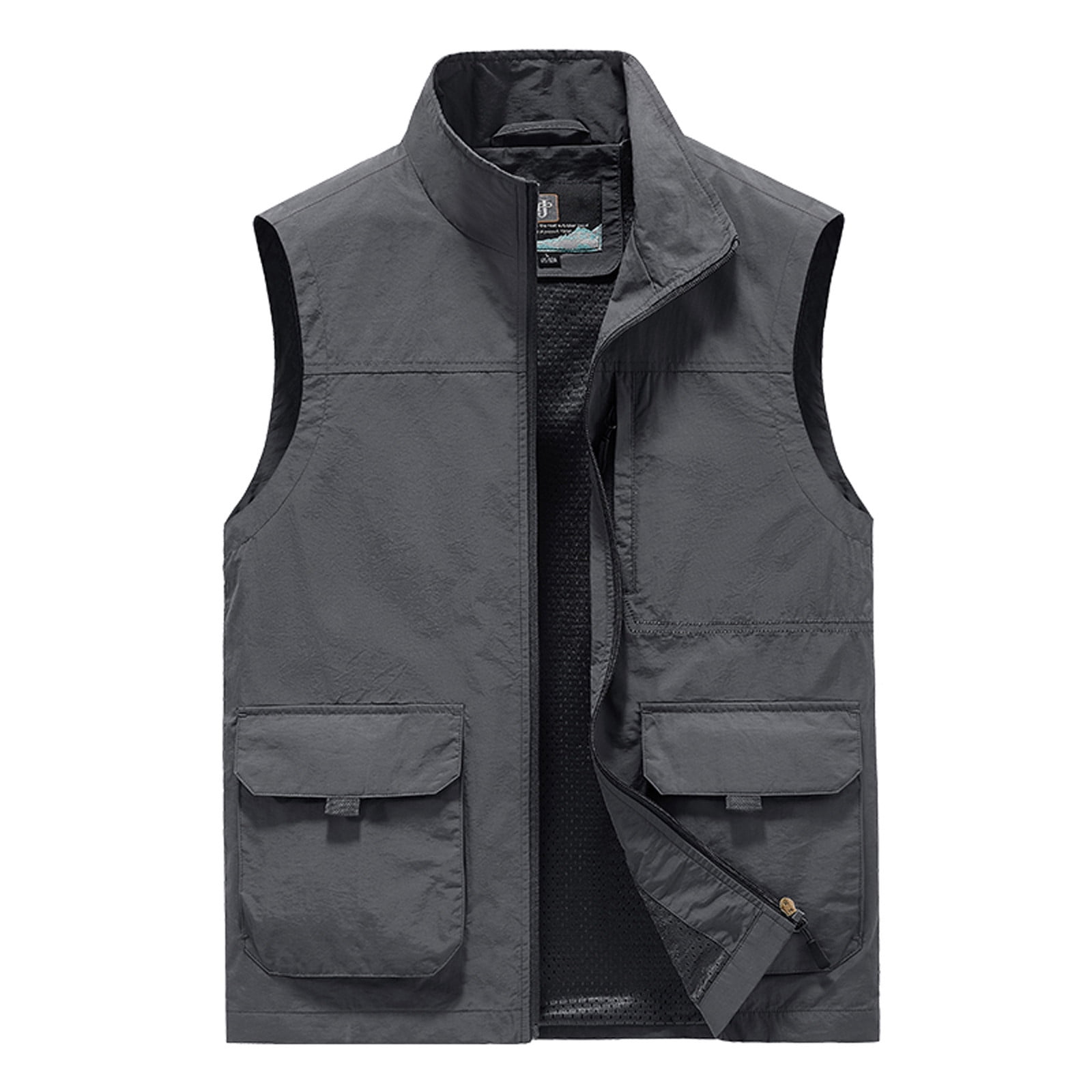 Men's Lightweight Softshell Vest, Windproof Sleeveless Jacket for ...
