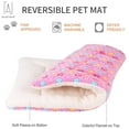 thumbnail image 2 of Gustave Dog Pet Sleep Mat Soft Warm Reversible Fleece Crate Bed Mat Kennel Pad Cage Cushion for Large Small Medium Dog Cat "Pink, S", 2 of 10