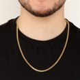 thumbnail image 2 of Yellow Gold Plated 925 Sterling Silver 4.2MM Miami Cuban Chain Necklace - 24", 2 of 8