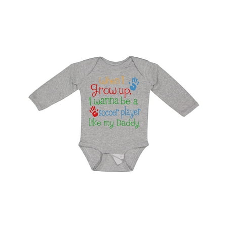 

Inktastic Soccer Player Like Daddy Boys or Girls Long Sleeve Baby Bodysuit