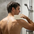 thumbnail image 4 of Cepillo de ducha de silicona de doble cara | Exfoliante corporal de doble textura con cerdas largas y nodos de masaje, 4 of 6