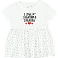 thumbnail image 3 of Inktastic I Love My Grandma and Grandpa Girls Baby Dress, 3 of 5