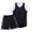 Black, variant on Girls Athletic Sets Unisex Training Sports Team 5 14 Years Kids Summer Clothes,Red,Size 4XL