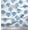 Medium Blue, variant on Soimoi Polyester Crepe Fabric Tree Block Print Sewing Fabric Yard 42 Inch Wide