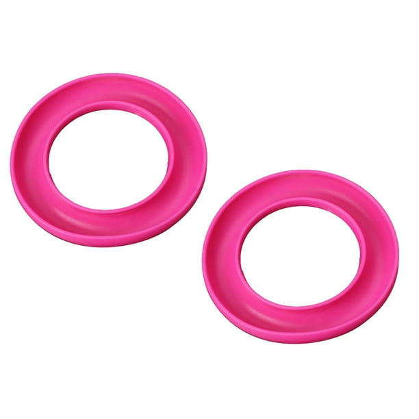 Caja de almacenamiento Kenally de bobinas ligeras redondas de plástico 2 uds rosa rojo
