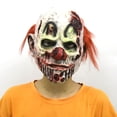 thumbnail image 2 of Máscara para disfraces de Halloween, terror, payaso rojo, máscara de látex, 2 of 3