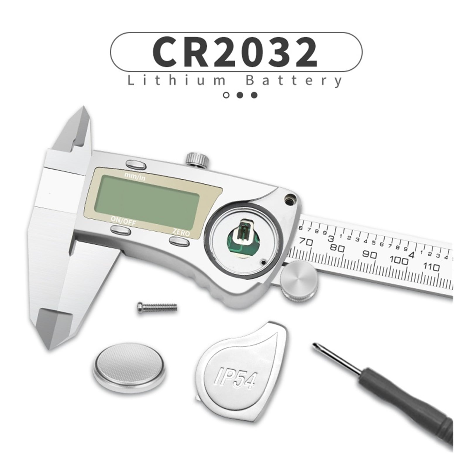 High Precision Electronic Digital Vernier Calipers Measuring Tool 150mm/6 Inch IP 54 Waterproof Digital Stainless-Steel Caliper