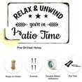 thumbnail image 2 of Funny Patio Metal Tin Sign Relax Unwind You're on Patio Time Outdoor Tin Signs Home Patio Decorations for Farmhouse Bar Coffee Shop Porch Backyard Decor Sign Gifts 8x12 Inch, louit-kil5, 2 of 4