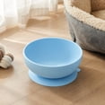 thumbnail image 3 of Rdausd 5.98" Silicone Pet Bowl with Suction Cup, Non-Slip Dog Cat Feeding Bowl, Food Grade Water Bowl for Small Medium Pets, BPA-Free Durable Pet Bowl, Blue, 3 of 5