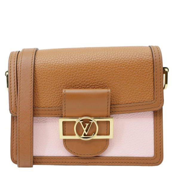 Pre-Owned Louis Vuitton Dauphine Mini Taurillon Leather Shoulder Bag Pink