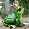 thumbnail image 5 of yotijay Statues Figurines Art, Lovely Frog Sitting Sculpture, Resin Statue, 5 of 9
