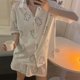 thumbnail image 3 of Pijamas De Dos Piezas,Conjunto De Pijamas De Mujer Conjunto De Pijamas De Mujer Blanco Ropa De Dormir De Manga Corta Estética Elegante, 3 of 8