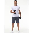 thumbnail image 5 of Yundobop Men's 9" Inseam Zipper Pocket Stretch Shorts Iron Grey 32, 5 of 5