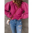 thumbnail image 3 of Asyoly Women's Crew Neck Sweater Long Bubble Sleeve Casual Knit Pullover Cute Jumper Winter Tops Knitwear, 3 of 7