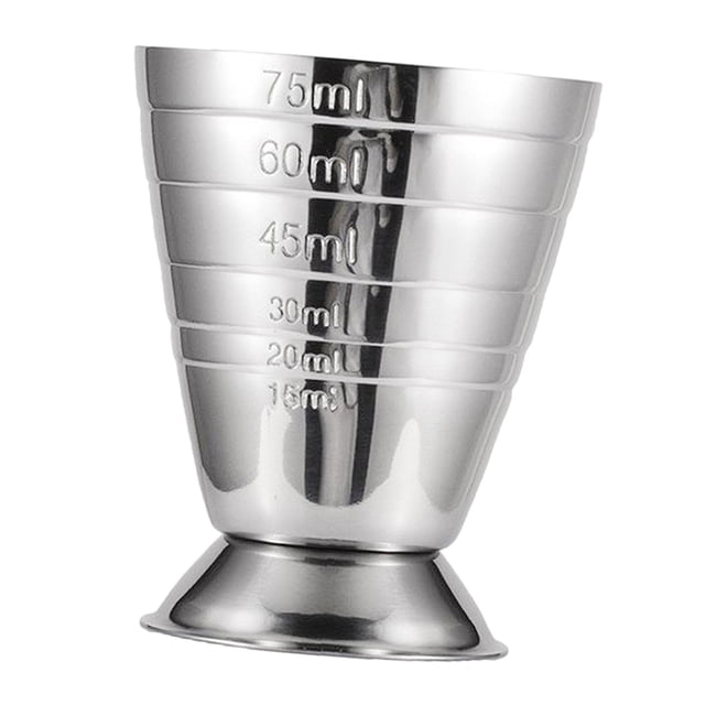 Spirit Measure Cup 75ml Cocktail Bar Licor Jigger Bebida individual Plata Sunnimix Bar Jigger