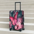 thumbnail image 6 of Honeii pink butterfly Elastic Luggage Cover, featuring double-sided printing, is the ideal companion for travel, business trips, and daily use(not included suitcase )-Medium, 6 of 7