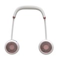 thumbnail image 1 of Ventilador de cuello recargable por USB, plegable de 360° con cabezal de viento doble, 1 of 8