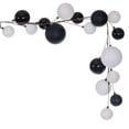 thumbnail image 3 of Vickerman 10' White And Black Assorted Finish Branch Ball Ornament Garland., 3 of 4
