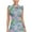 132-Peacock Flower, variant on Women’s Floral Ruffle Sleeve Tennis Dress with 1/4 Zip and Built-in Shorts Athletic Tennis Dress with Pockets