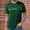 Green1, variant on Kojanyu Men's Short Sleeve Crew Neck T-Shirt Casual Color Block Stripe Pocket Tee Stretch Moisture Wicking Everyday Top Plus Size M-4XL
