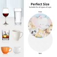 thumbnail image 6 of Yiaed Cute Animals Print Leather Coasters for Drinks - Cup Coasters Coffee Table Kitchen Table Bar, Home & Office Gifts Handmade Drink Coasters-Round Shape, 6 of 6