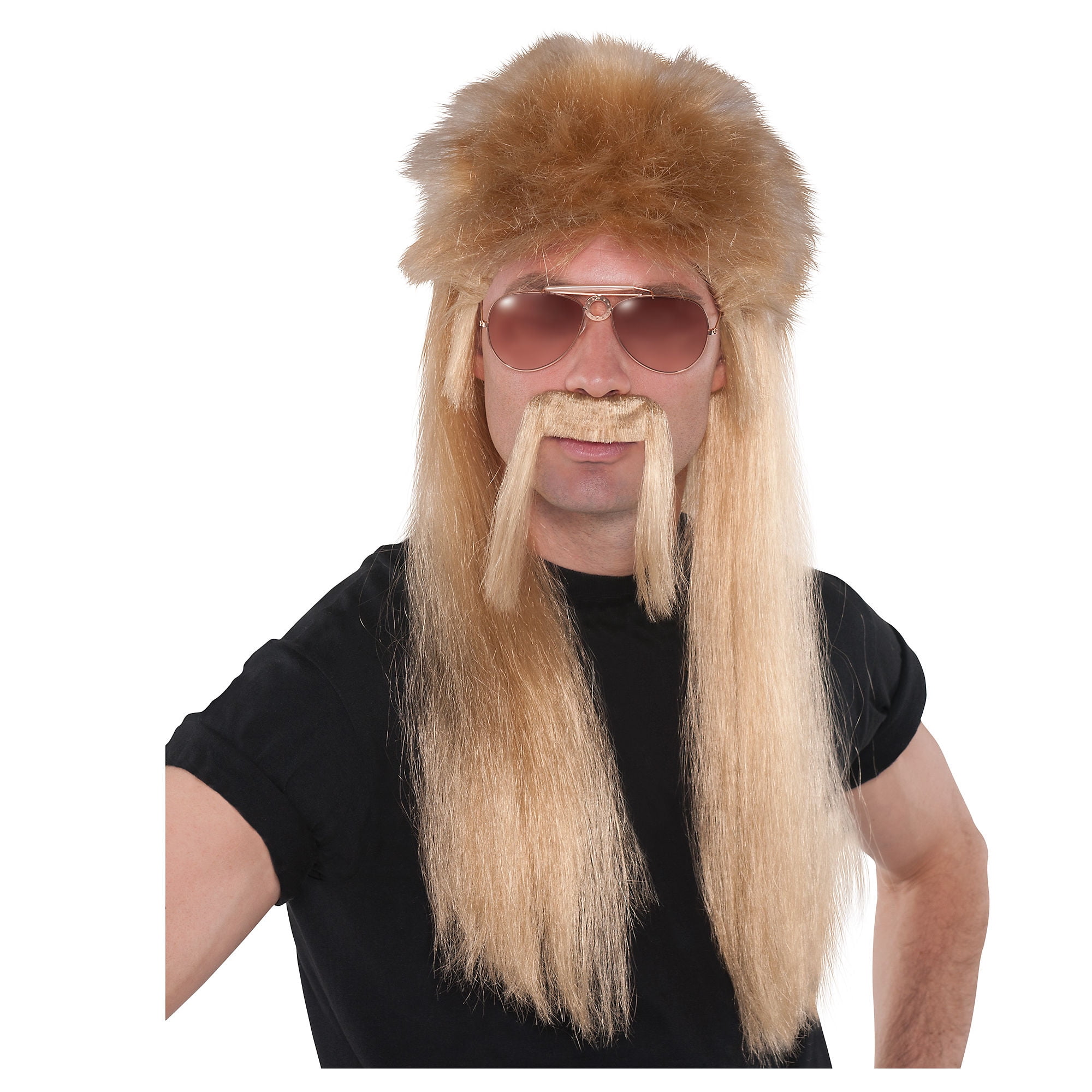 Mississippi Mud Flap Mullet Wig, Halloween Costume Accessories, One
