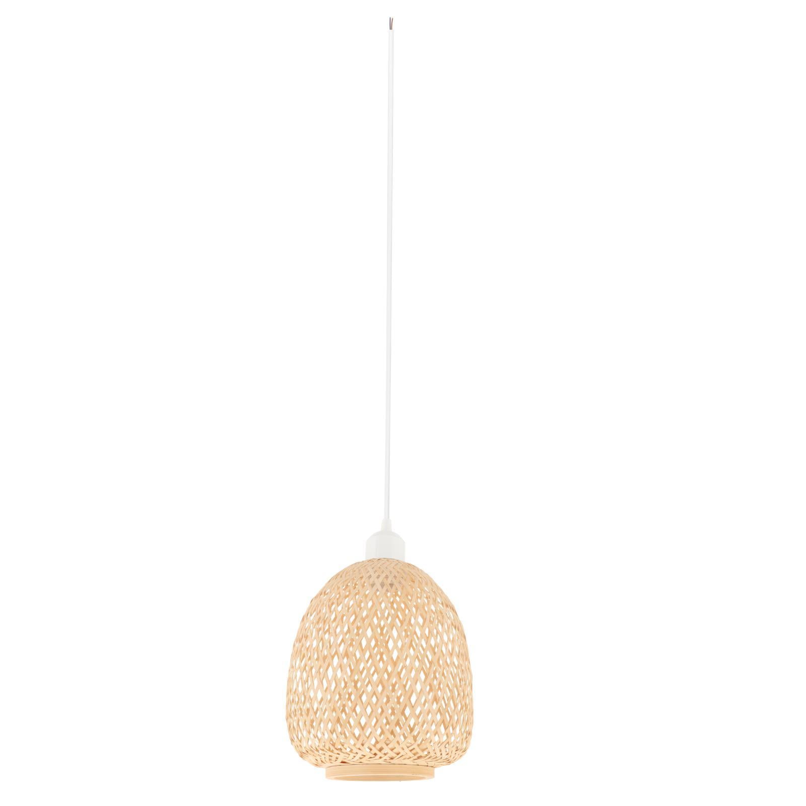 Bamboo Pendant Light Fixtures, Natural Material Bamboo Chandelier, Hand Woven Rattan Pendant Light for Kitchen Island, Living Room, Dining Room