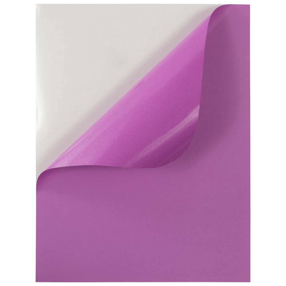 JAM Paper Full Page Labels, 8.5 x 11, Violet, 10 per Pack