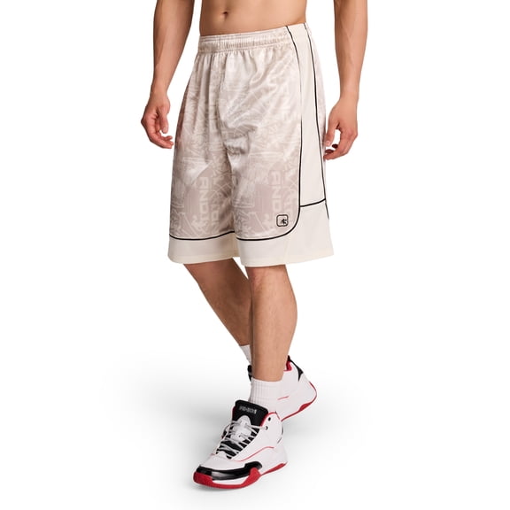 AND1 Men's and Big Men's All Court Short, 11" inseam, up to Size 5XL