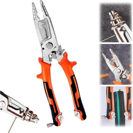 

Effortless Ultimate Premium High Quality Professional 10 in 1 Multifunction Wire Stripper Pliers with Tail Cutter for DIY Electrical Projects - Perfect Reliable Durable Efficient Wire