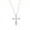 Style - B, variant on Sterling Silver Cross Pendant Necklace for Women - Pave Simulated Diamond CZ Cross Necklace - Religious Necklace for Communion, Baptism & Confirmation