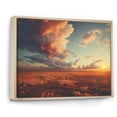 thumbnail image 2 of Designart "Dusk'S Embrace" Prairies Floater Framed Wall Art Living Room, 2 of 5