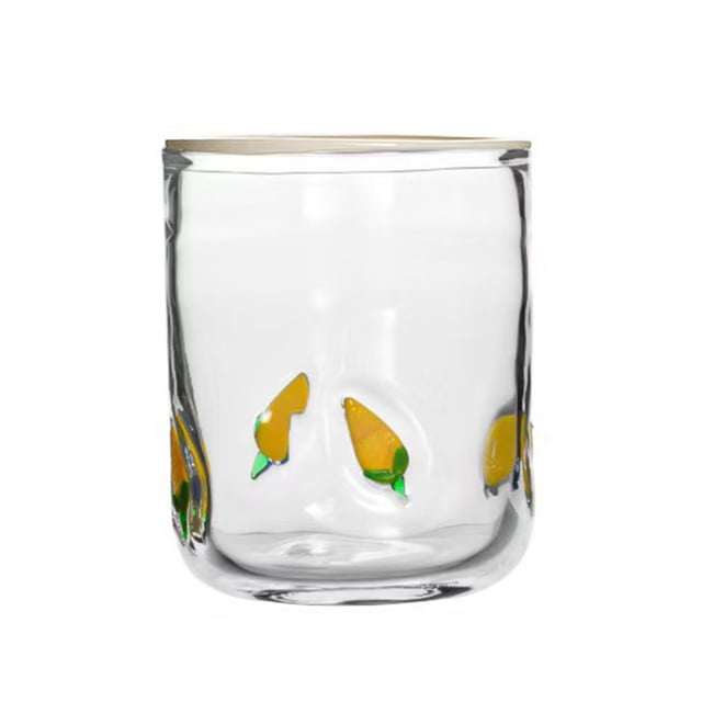 Vasos de vidrio sin tallo con temática navideña, diseño de textura única, decoración para fiesta de Acción de Gracias y Navidad.