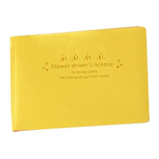 Macaroon Color Business Card Holder PU Social Security Credit Card Sleeves Yellow