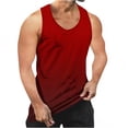 thumbnail image 4 of Mens Big and Tall Tank Tops, Sleeveless Shirts for Men Summer Fashion Loose Fit Ombre Tie Dye Crewneck Shirt Tanks, 4 of 5