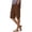Brown, variant on Womens Waffle Knit Cargo Shorts Elastic Waist Drawstring Bermuda Shorts Casual Outdoors Work Brown L
