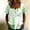 Green, variant on Women's Short Sleeve Flutter V-Neck Geometric Tee Short Sleeve Oversized Regular Moisture-Wicking Collarless Athleisure Pull-On