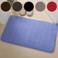 thumbnail image 4 of Plush 40x60 Memory Foam Bath Mat with Non Slip Bottom Bathroom Rug Set, 4 of 9