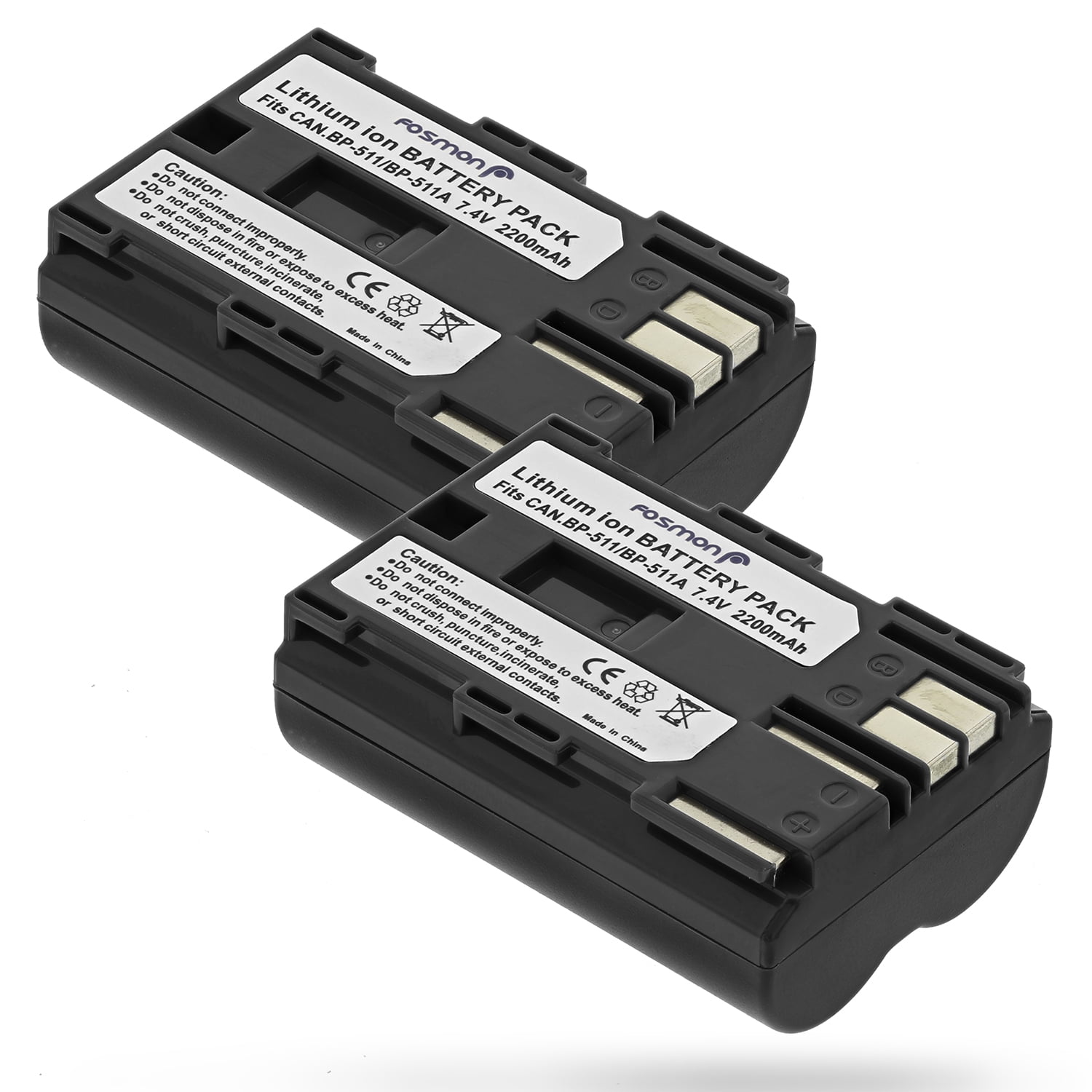 Fosmon Lithiumion (7.4V / 2200mAh 2 Packs) Rechargeable Replacement