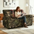thumbnail image 5 of Xixirimido Recliner Chair Cover, 6-Pieces Stretch Recliner Covers for 2 Seat Stretch Reclining Chair Slipcover Furniture Protector for Pets Kids, Hunting Deer Forest Camo, 5 of 8