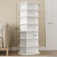 thumbnail image 2 of Rotating Shoe Rack Tower 7 Tier - 360° Spinning Shoe Organizer for Closet, Vertical Shoe Display Carousel, White Shoe Storage for up to 28 Pairs, 2 of 7