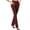 Wine plus size straight leg pants a1, variant on Usloyux Women Plus Size Straight Leg High Waisted Trousers with Pockets Solid Basic Office Long Pants Casual Daily Wear Bottoms, Pink S